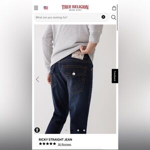 True Religion RICKY STRAIGHT JEAN
